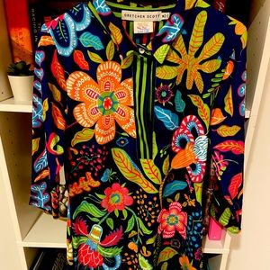 Beautiful and vibrant Gretchen Scott dress!